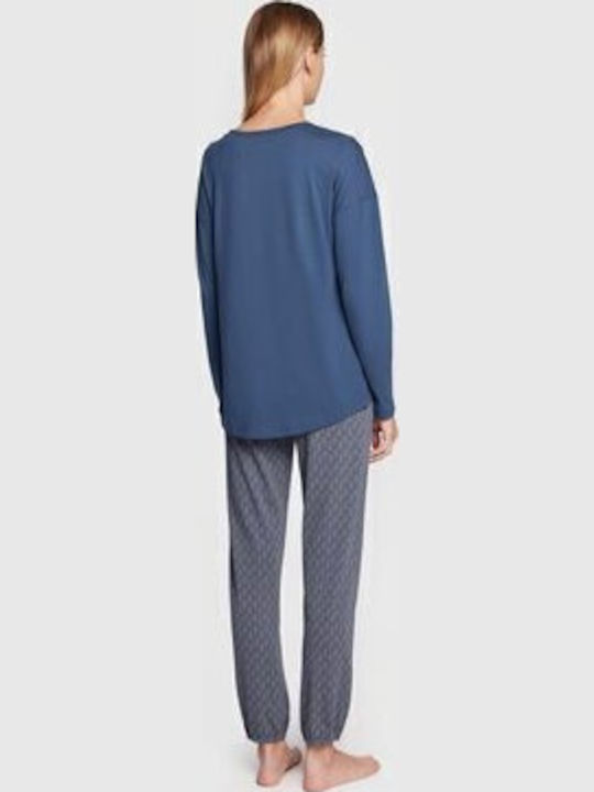 Triumph Winter Damen Pyjama-Set Blue Sets