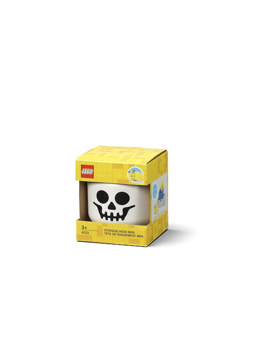 Lego Children's Storage Box made of Plastic Mini Skeleton 10.2x12x10.2cm 1pcs