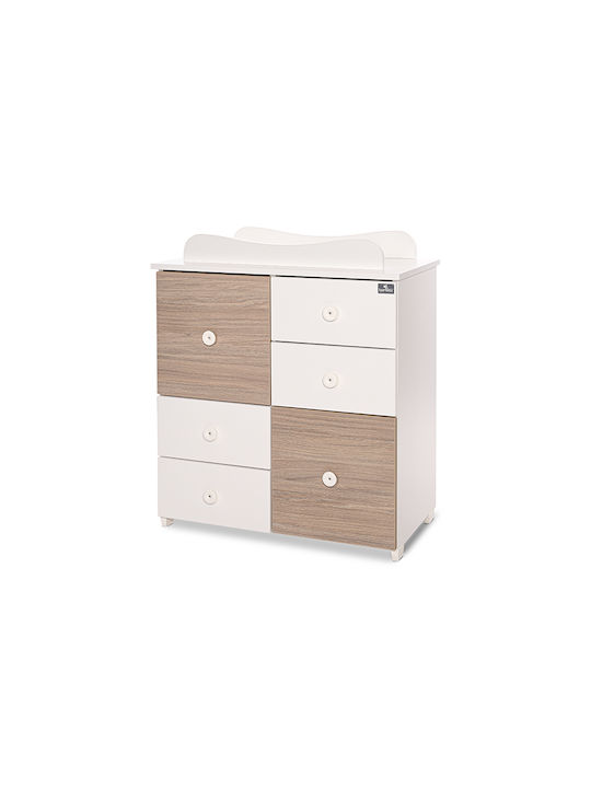 Baby Dresser with 6 Drawers White 83x71x96cm