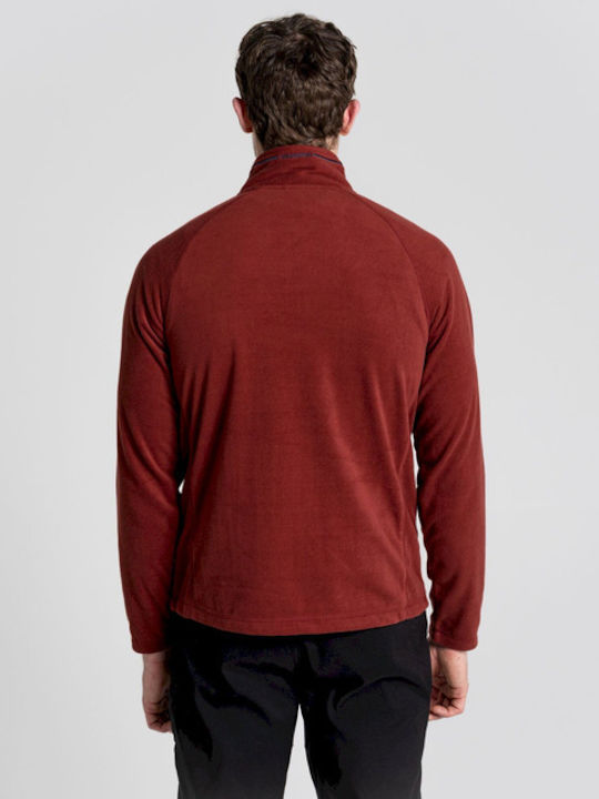 Craghoppers Corey Vi Half Men's Long Sleeve Blouse with Zipper BORDO