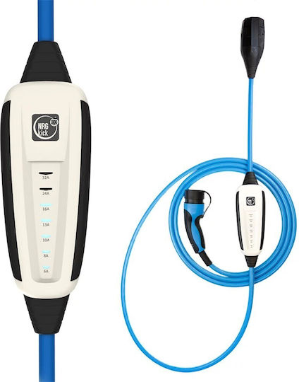 Dinitech Tragbarer Dreiphasiger Ladegerät 22kW mit Integriertem Kabel 7,5m Typ 2 (345970)