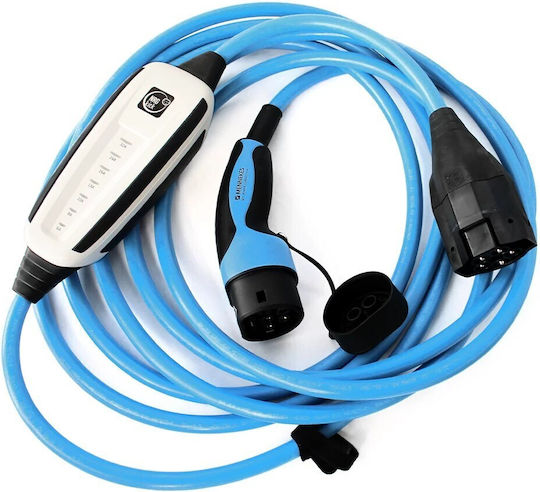 Dinitech Tragbarer Dreiphasiger Ladegerät 22kW mit Integriertem Kabel 7,5m Typ 2 (345970)