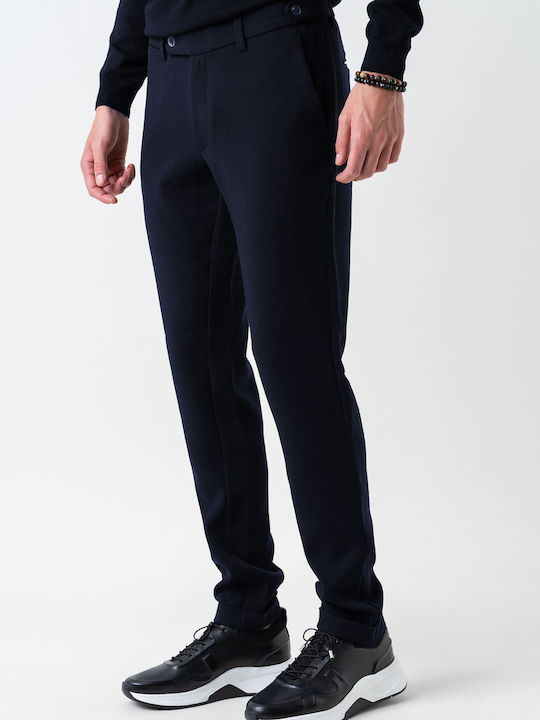Pantaloni Barbati Chino Elastici Albastri