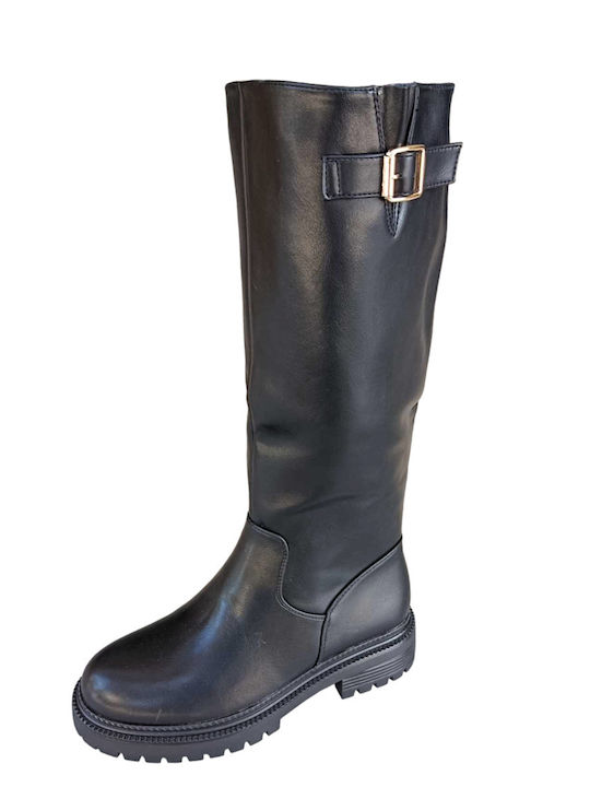 Riding Boots with Rubber Black