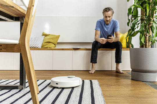 Karcher RCV 3 Robot Vacuum Cleaner with Laser Mapping & Suction Power 2500Pa White