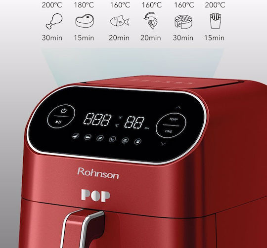 Rohnson Heißluftfritteuse 7Es Rot R-2859R