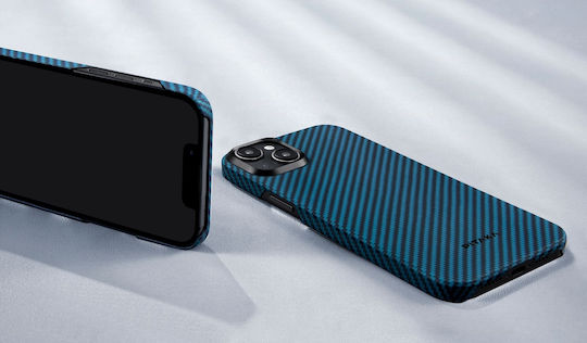 Pitaka Back Cover Aramid Fiber 1.15mm Μπλε (iPhone 15 Plus)