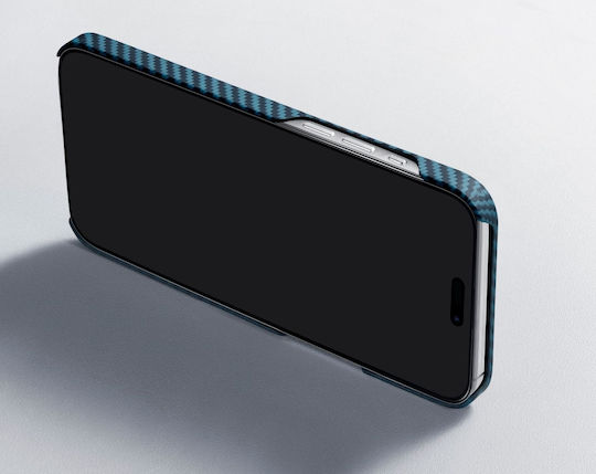 Pitaka Back Cover Aramid Fiber 1.15mm Μπλε (iPhone 15)