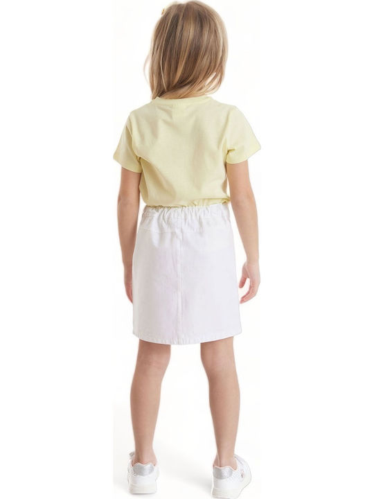 Kids' Set with Skirt Summer 2pcs Yellow