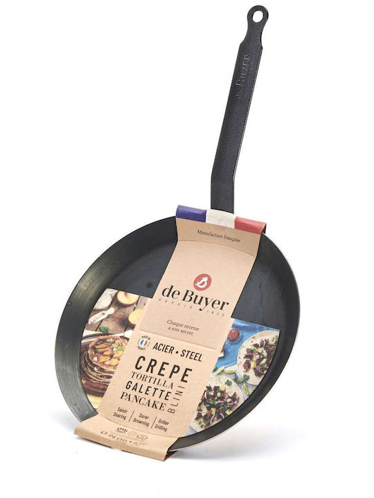 De Buyer Force Plus Crepe Maker made of Carbon Steel with Non-Stick Coating 24cm