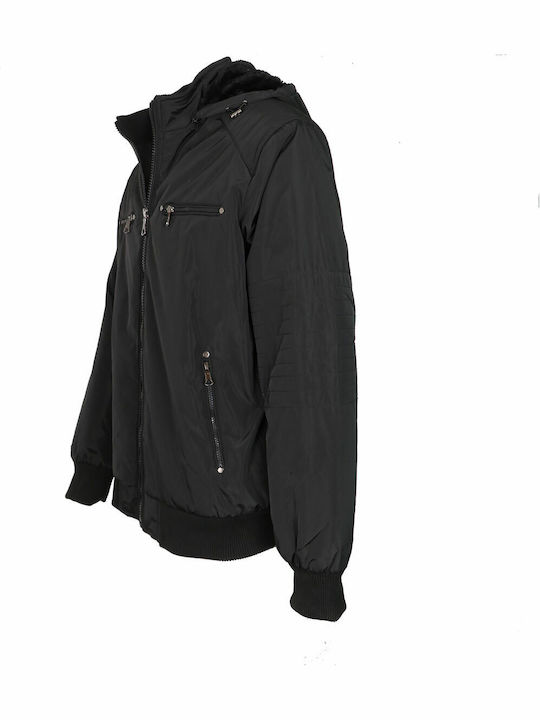 Privato Men's Winter Jacket BLACK