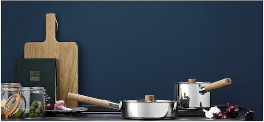Eva Solo Nordic Kitchen Σωτέζα από Ανοξείδωτο Ατσάλι με Καπάκι 24cm