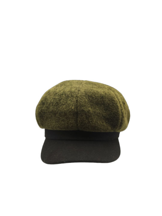 Verde Fabric Women's Beret Hat Green