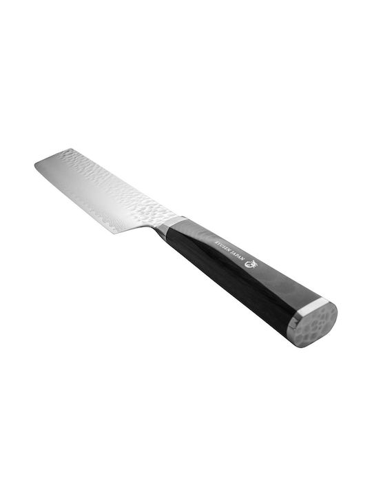 Ryusen Micarta Tangan Ryu Нож Nakiri от Дамаска Стомана 16см