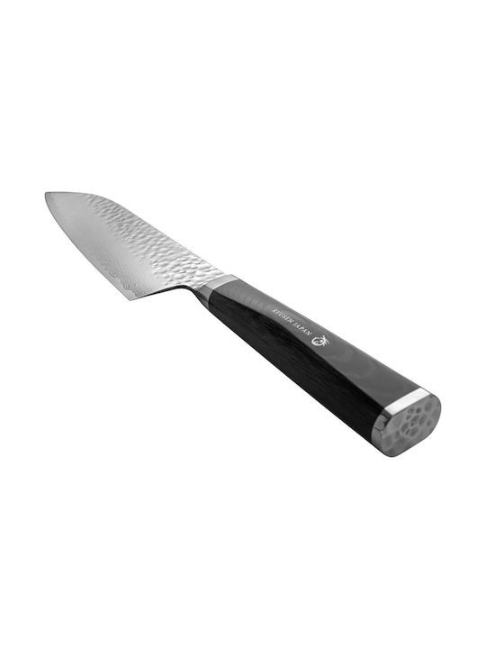 Ryusen Micarta Tangan Ryu Knife Santoku from Damascus Steel 17cm
