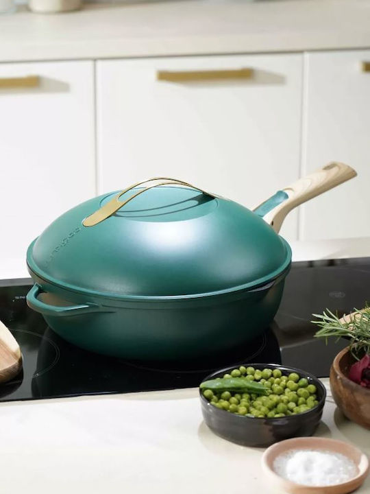 Cookut Fabulous Pan With Lid made of Aluminum with Non-Stick Coating Canopy Green 28cm