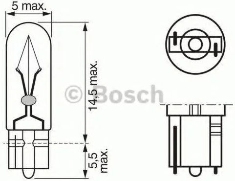 Bosch Lampen Auto 24V 1.2W 1Stück