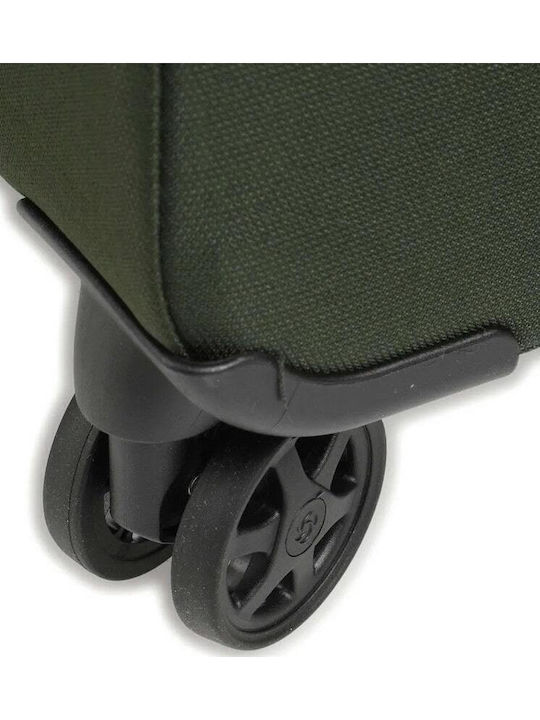 Samsonite Litebeam Large Fabric Green Suitcase With 4 Wheels Height 77cm