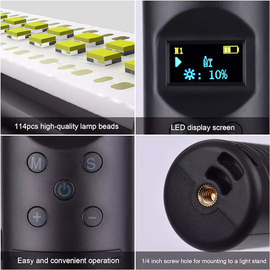 Rgb Light Kit Φωτισμού 3000K 20W με Φωτεινότητα 2000lm