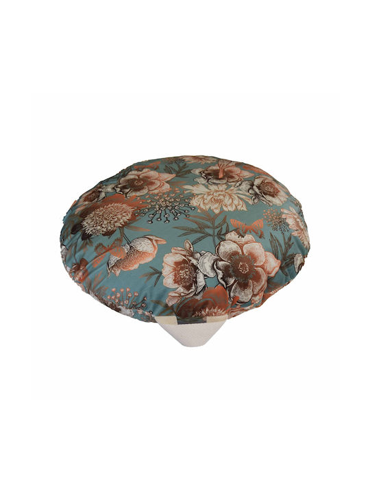 Decocraft Pernă De Podea Sparrowflower Din Catifea Turcoaz 65x65cm