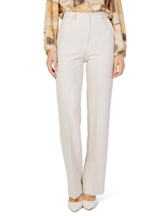 Hanny Deep Women's Fabric Trousers White