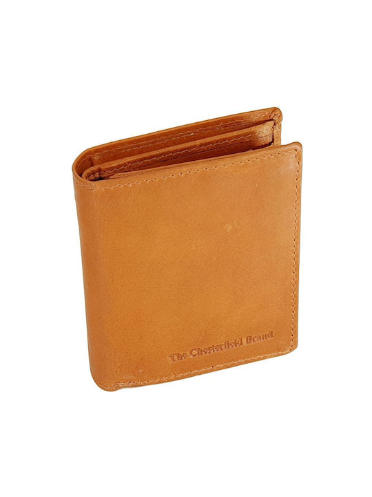 The Chesterfield Brand Men's Leather Card Wallet with RFID Brown