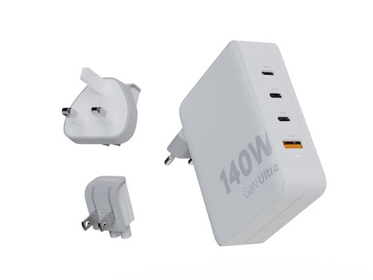 Xtorm Xtorm Drahtloser GaN 140W Power Delivery Handyladegerät Weiß (XVC2140)