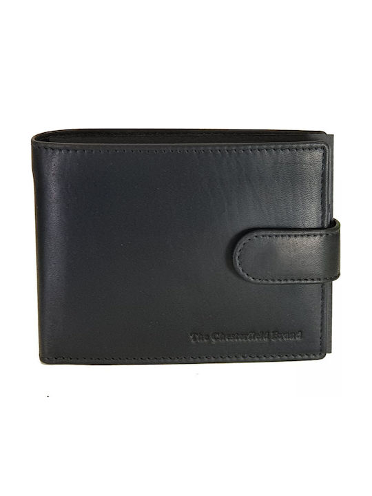 Leather Men's Wallet Cards with RFID Black