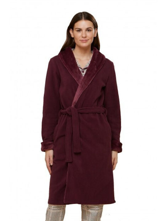 Noidinotte Winter Women's Robe Bordeaux