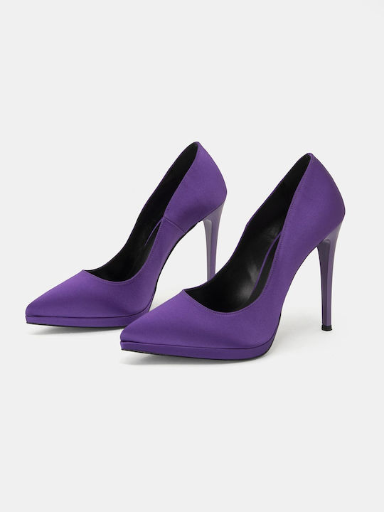 Bozikis Stiletto Purple High Heels Τακούνι