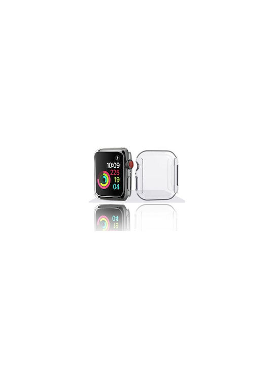 Защитна Силиконов Калъф в Прозрачен цвят за Apple Watch 41 мм