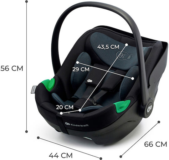 Kinderkraft I-Care Autositz i-Size Black 0-13 kg