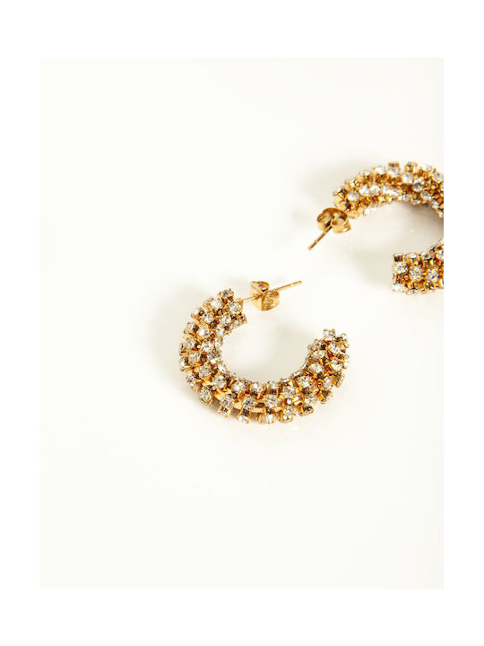 Toi&Moi Earrings Hoops with Stones