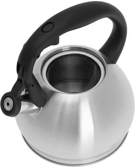 KING Hoff Teapot with Filter Stainless Steel in Silver Color 1200ml
