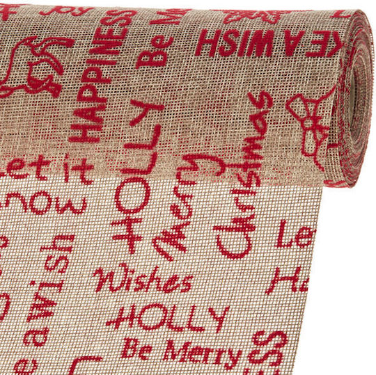 Nuova Vita Christmas Wrapping Paper for Gift Red 28cm.