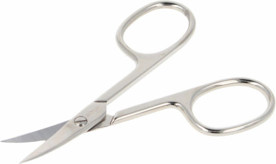 Parsa Nail Scissors Stainless with Curved Tip Silver 1 Piece