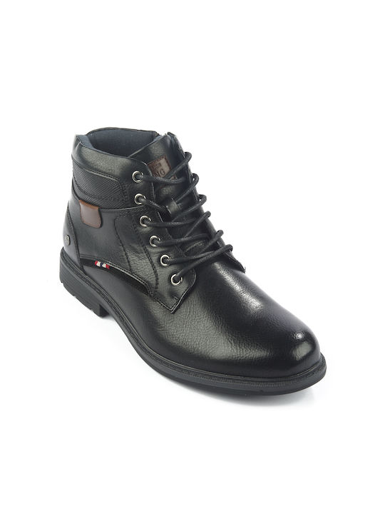 Fshoes Negru Ghete barbati