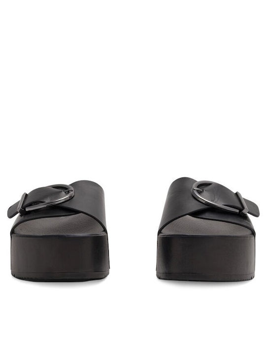 Damen Flache Sandalen in Schwarz Farbe