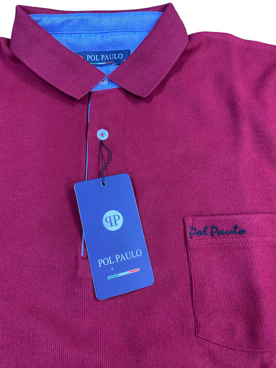 Polo Μπλούζα Μακρυμάνικη Κόκκινη