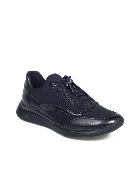 Geox D Hiver C Γυναικεία Sneakers ΜΑΥΡΟ