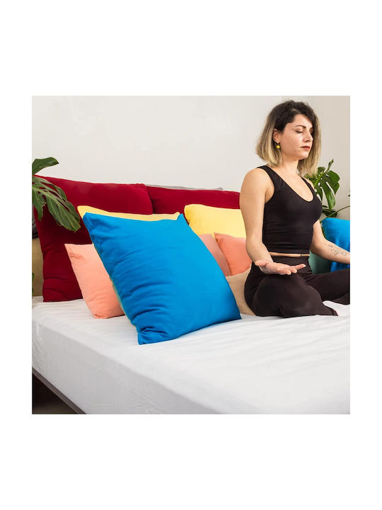 Livessa Față de pernă Dhlf din 100% Bumbac Galben 2buc 40x40cm.