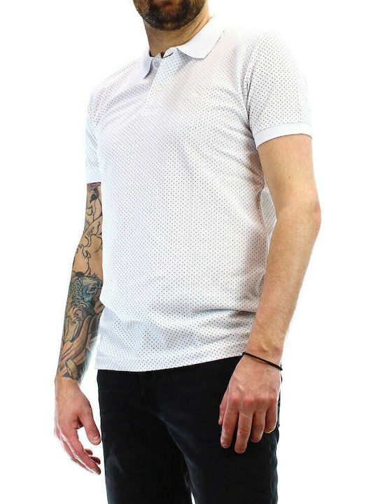 Vittorio Artist Men's Short Sleeve Blouse White.