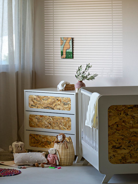Santa Bebe Βρεφική Κούνια Λευκή για Στρώμα 70x140cm