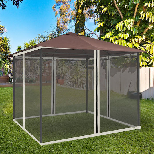 Outsunny Κουνουπιέρα για Camping Μαύρη 302x207εκ.