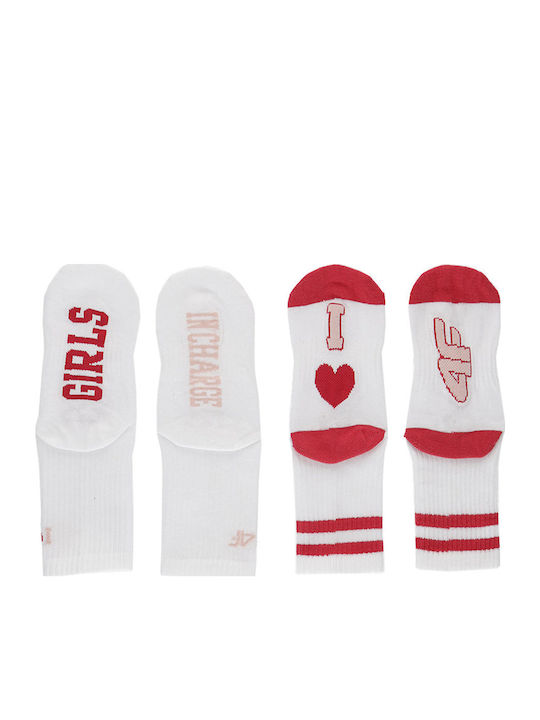 4F Sportliche Lange Kindersocken Colorful 2 Paar