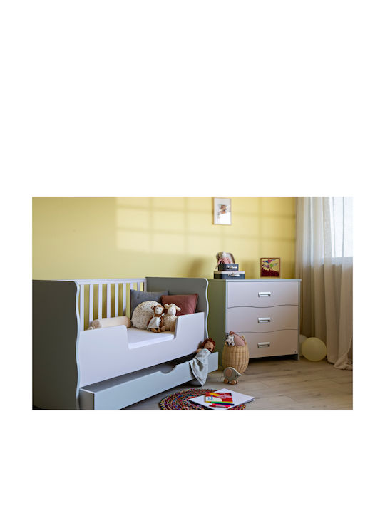 Santa Bebe Βρεφική Κούνια Γκρι για Στρώμα 70x140cm