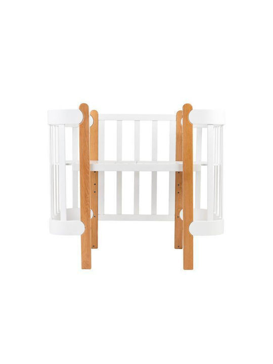 IngVart Babybett Multifunktional Nika Weiß für Matratze 60x120cm