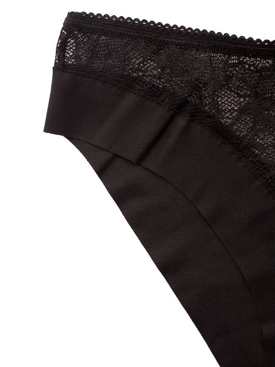 Women's Slip MultiPack Seamless with Lace Black