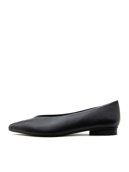 I Athens Leather Ballerinas Daisy Black