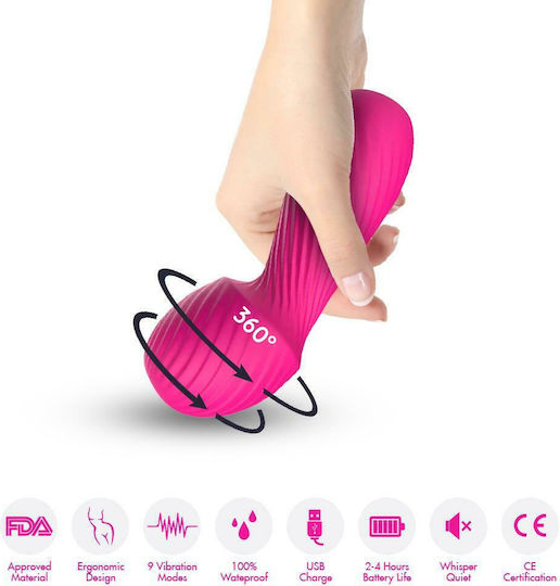 Boss Of Toys Mini Δονητής Μασάζ 13cm Ροζ
